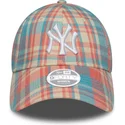 mutsid-kumer-roosa-reguleeritav-9forty-check-new-york-yankees-mlb-new-era