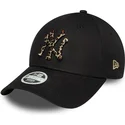mutsid-kumer-must-reguleeritav-9forty-leopard-infill-new-york-yankees-mlb-new-era