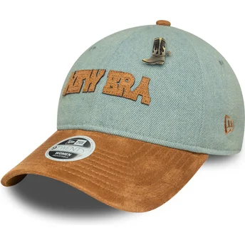 Mütsid kumer sinine reguleeritav rihm marrón 9TWENTY Western Pin New Era
