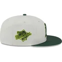 new-era-flat-brim-59fifty-clr-dvlp-oakland-athletics-mlb-beige-and-green-fitted-cap