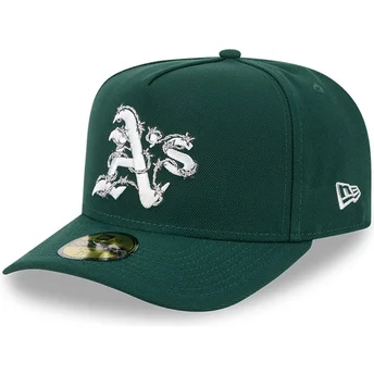 New Era Curved Brim 59FIFTY A Frame Wired Oakland Athletics MLB Green Fitted Cap