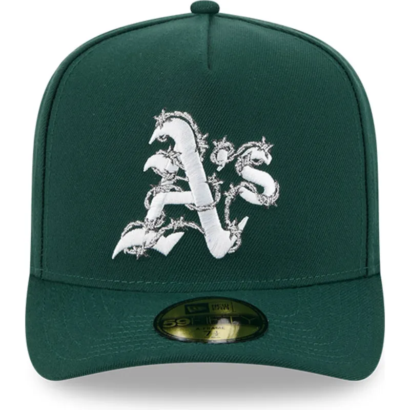 mutsid-kumer-roheline-liibuv-59fifty-a-frame-wired-oakland-athletics-mlb-new-era