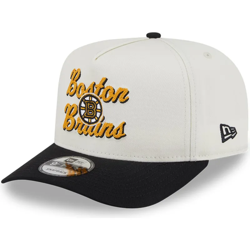 mutsid-kumer-beez-snapback-9fifty-a-frame-chainstitch-boston-bruins-nhl-new-era