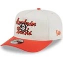 new-era-curved-brim-9fifty-a-frame-chainstitch-anaheim-ducks-nhl-beige-and-orange-snapback-cap