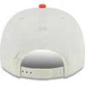 new-era-curved-brim-9fifty-a-frame-chainstitch-anaheim-ducks-nhl-beige-and-orange-snapback-cap