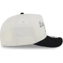 new-era-curved-brim-9fifty-a-frame-chainstitch-los-angeles-kings-nhl-beige-and-black-snapback-cap