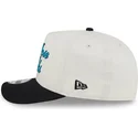 new-era-curved-brim-9fifty-a-frame-chainstitch-san-jose-sharks-nhl-beige-and-black-snapback-cap