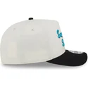 new-era-curved-brim-9fifty-a-frame-chainstitch-san-jose-sharks-nhl-beige-and-black-snapback-cap