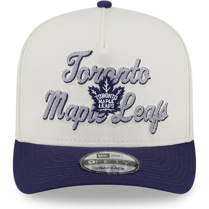 mutsid-kumer-beez-snapback-9fifty-a-frame-chainstitch-toronto-maple-leafs-nhl-new-era