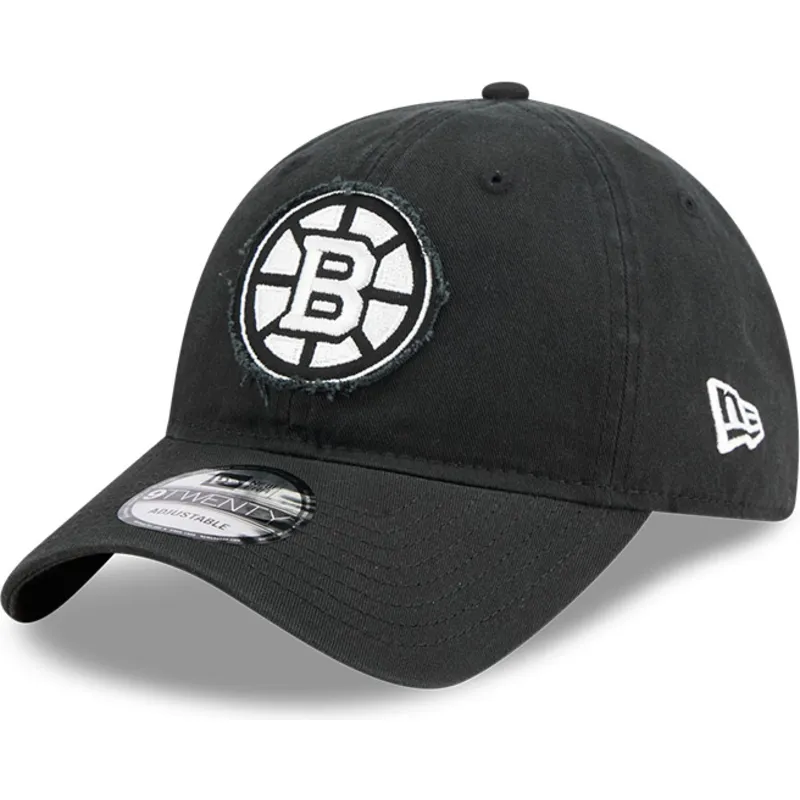 cap-kumer-black-adjustable-strap-9twenty-stamp-boston-bruins-nhl-new-era