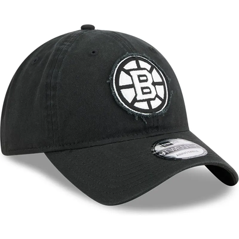 cap-kumer-black-adjustable-strap-9twenty-stamp-boston-bruins-nhl-new-era