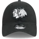 new-era-curved-brim-9twenty-stamp-chicago-blackhawks-nhl-black-adjustable-cap
