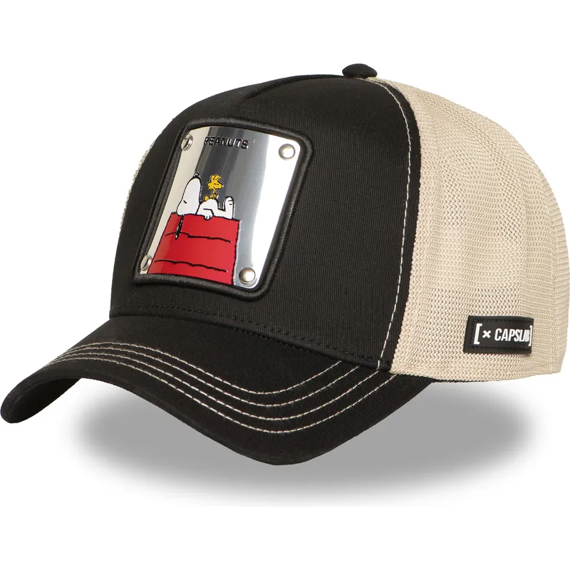 mutsid-kumer-must-snapback-pea6-naw6-snoopy-ja-charlie-brown-maapahklid-capslab
