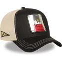 capslab-woodstock-pea6-naw6-peanuts-black-and-beige-trucker-hat
