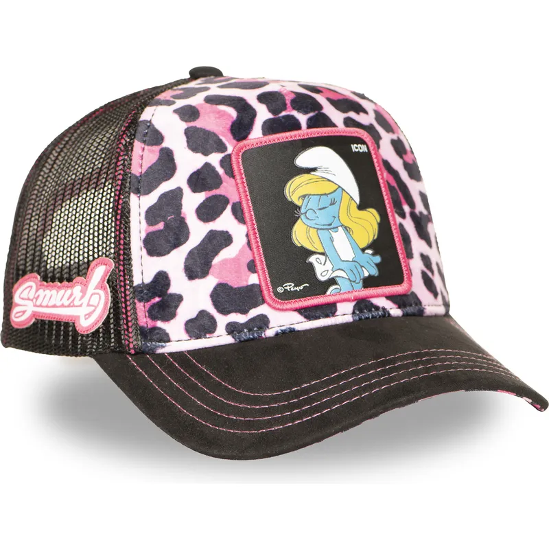 cap-kumer-leopard-snapback-smurfette-the-smurfs-capslab