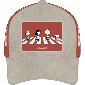 Capslab PEA5 PEA Peanuts Grey and Red Trucker Hat