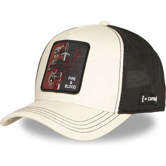 Cap kumer beige snapback Casa Targaryen Fire And Blood GOT TAR Juego House Targaryen Game of Thrones Capslab