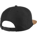 djinns-flat-brim-honey-knit-black-and-brown-snapback-cap