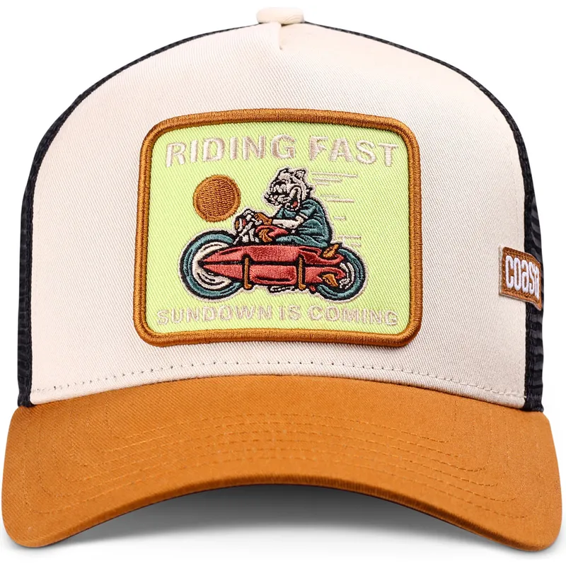 mutsid-kumer-pruun-snapback-riding-fast-hft-coastal