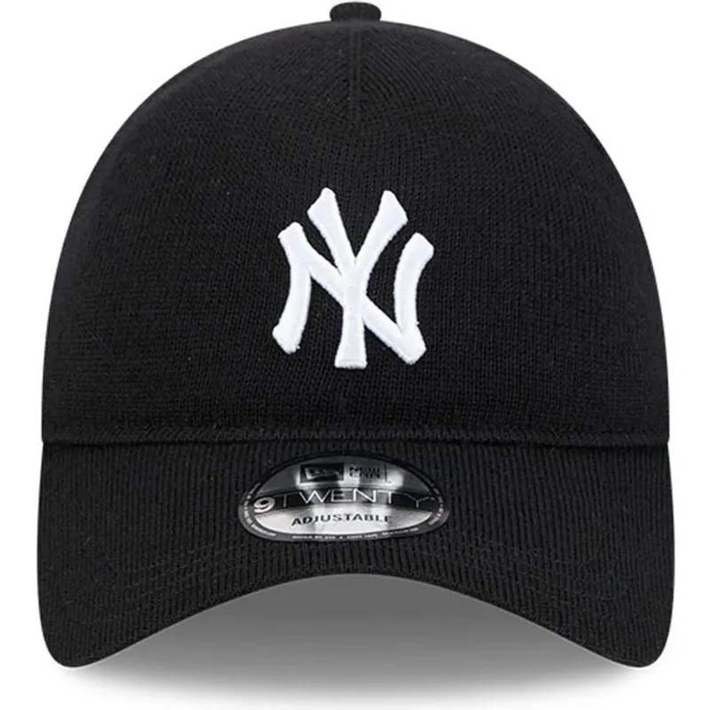 cap-kumer-black-adjustable-strap-9twenty-merino-wool-yarn-new-york-yankees-mlb-new-era