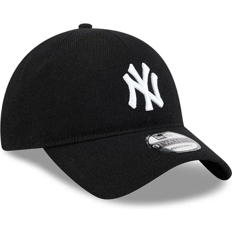 cap-kumer-black-adjustable-strap-9twenty-merino-wool-yarn-new-york-yankees-mlb-new-era