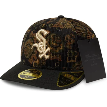 Mütsid kumer must reguleeritav 59FIFTY Low Profile Floral Cord Three Looms Printed Corduroy Chicago White Sox MLB New Era