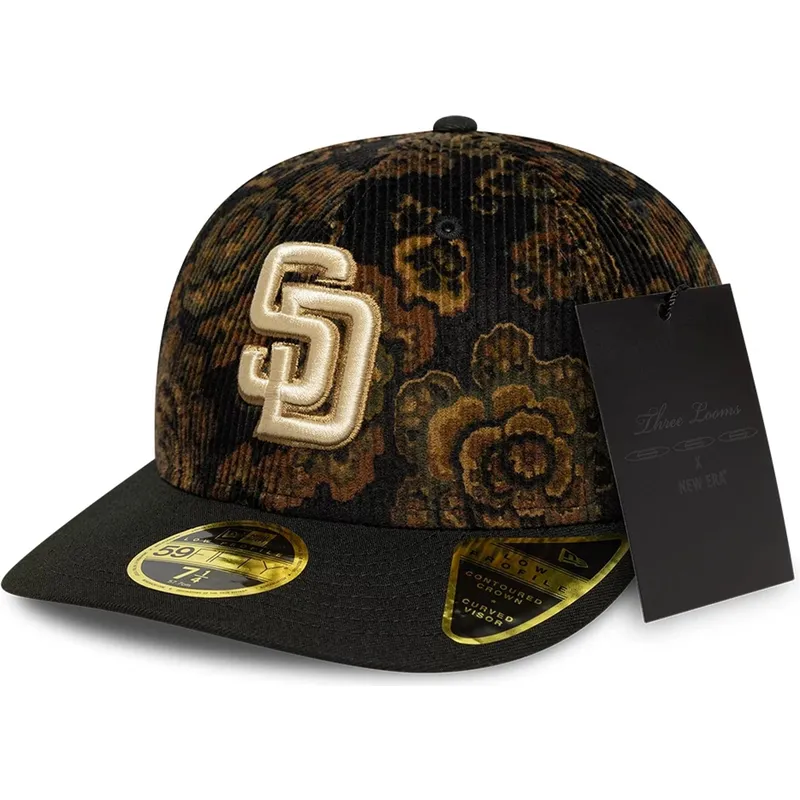 mutsid-kumer-must-liibuv-59fifty-low-profile-floral-cord-three-looms-printed-corduroy-san-diego-padres-mlb-new-era mutsid-kumer-must-liibuv-59fifty-low-profile-floral-cord-three-looms-printed-corduroy-san-diego-padres-mlb-new-era