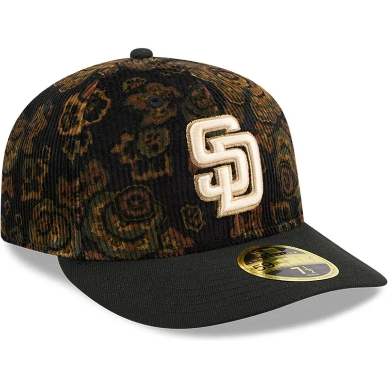 cap-kumer-black-ajustada-59fifty-low-profile-floral-cord-three-looms-printed-corduroy-san-diego-padres-mlb-new-era