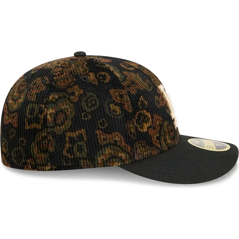 cap-kumer-black-ajustada-59fifty-low-profile-floral-cord-three-looms-printed-corduroy-los-angeles-dodgers-mlb-new-era