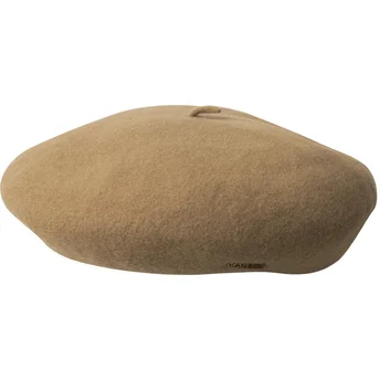 Kangol Anglobasque Camel Beige Flat Cap