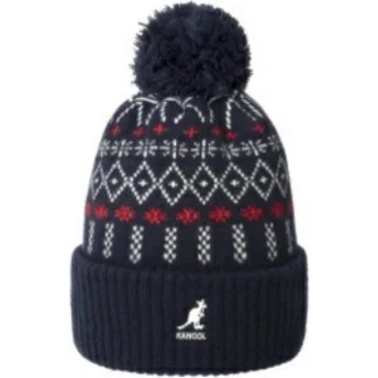 Cap pompom navy blue Kangol