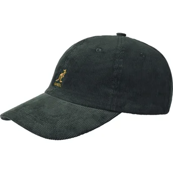 Kangol Curved Brim Cord Baseball Forrester Green Adjustable Cap