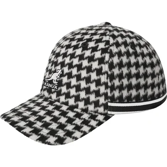 Kangol Curved Brim Block Zig Baseball White Adjustable Cap