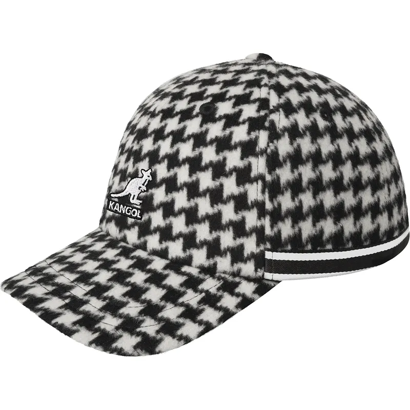 kangol-curved-brim-block-zig-baseball-white-adjustable-cap