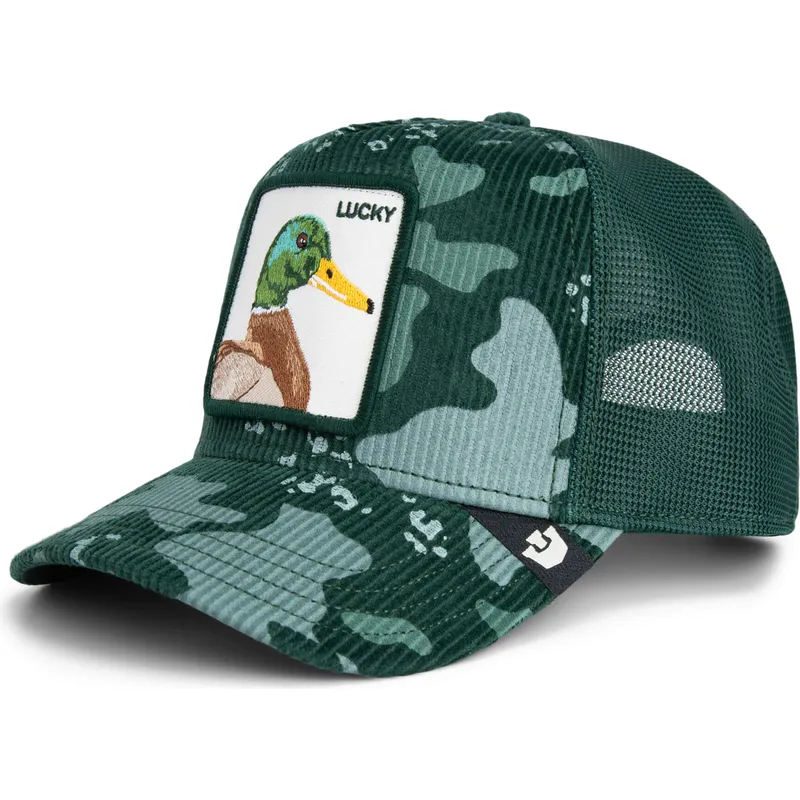 mutsid-kumer-roheline-snapback-lucky-duck-corduroy-camo-the-farm-goorin-bros
