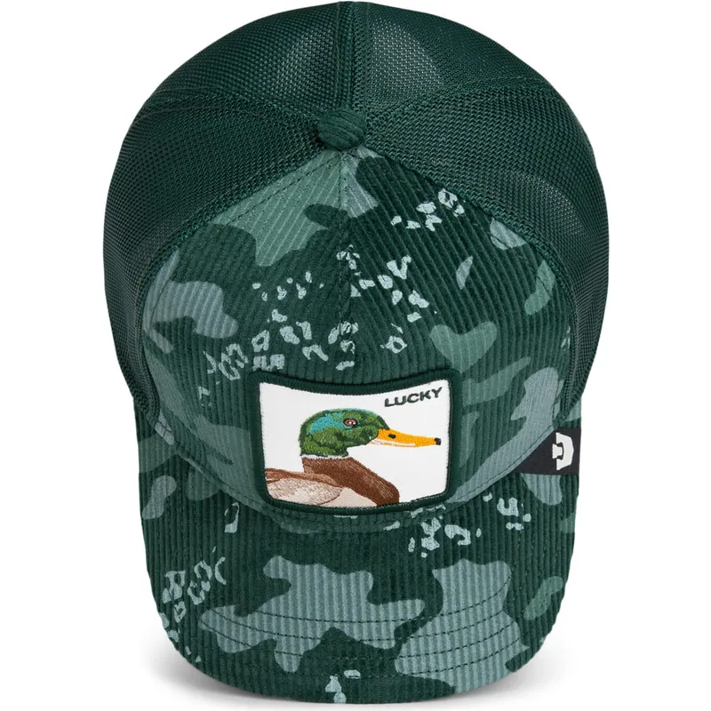 mutsid-kumer-roheline-snapback-lucky-duck-corduroy-camo-the-farm-goorin-bros