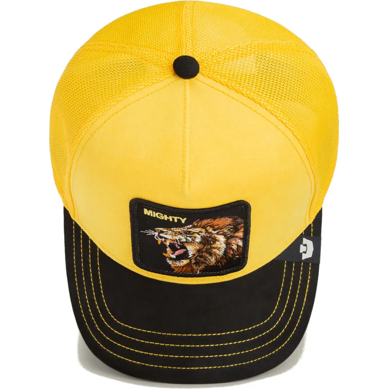 mutsid-kumer-kollane-snapback-mighty-lion-suede-the-farm-goorin-bros