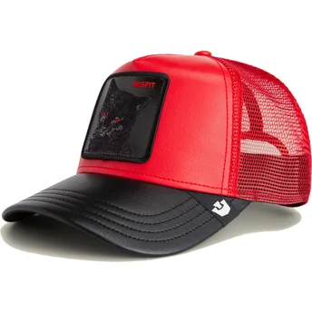 Goorin Bros. Cat Misfit Courtside The Farm Red and Black Trucker Hat