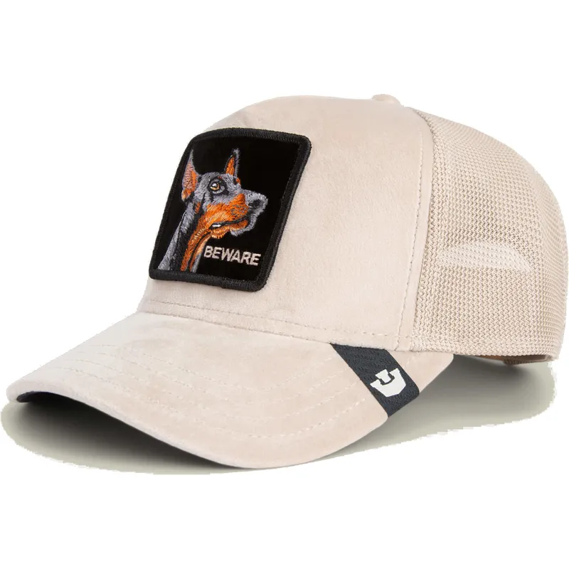 mutsid-kumer-beez-snapback-beware-doberman-velour-the-farm-goorin-bros