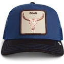 mutsid-kumer-mitmevarviline-snapback-two-tone-skull-grit-the-farm-goorin-bros