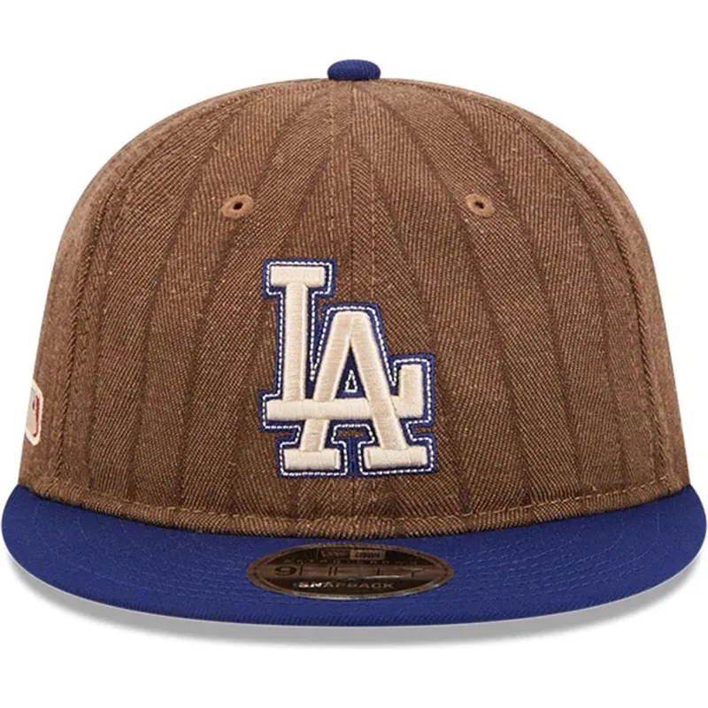 mutsid-lame-pruun-reguleeritav-9fifty-retro-crown-wool-pinstripe-los-angeles-dodgers-mlb-new-era
