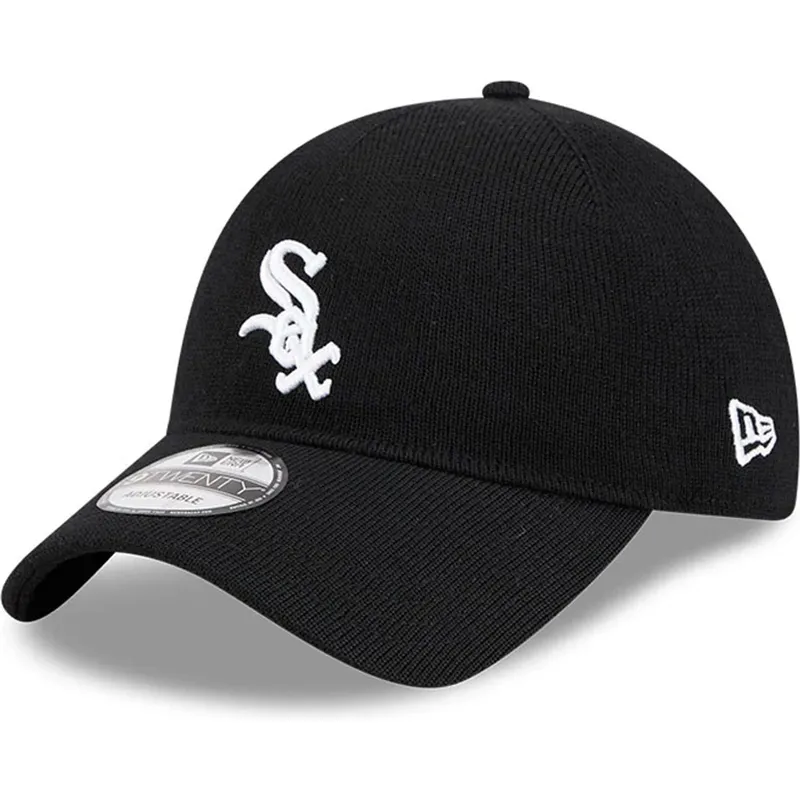 mutsid-kumer-must-reguleeritav-9twenty-merino-wool-chicago-white-sox-mlb-new-era
