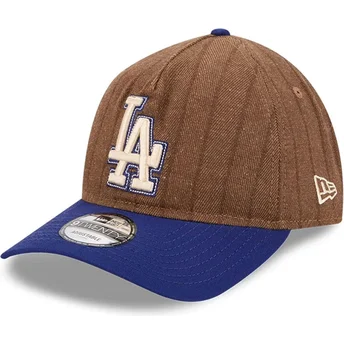 Mütsid kumer pruun reguleeritav 9TWENTY A Frame Wool Pinstripe Los Angeles Dodgers MLB New Era
