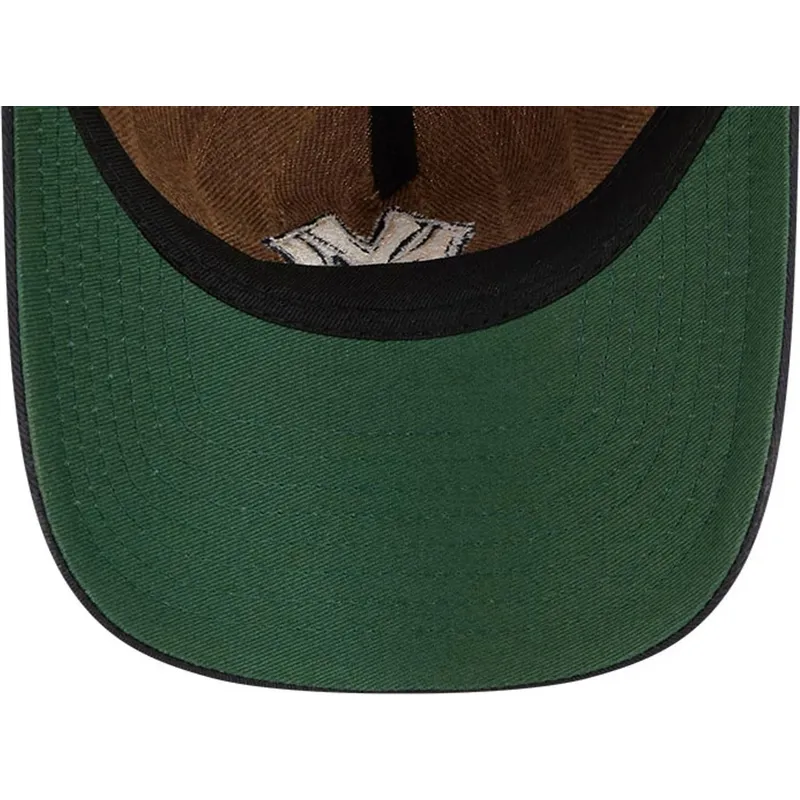 cap-kumer-brown-adjustable-strap-9twenty-a-frame-wool-pinstripe-new-york-yankees-mlb-new-era