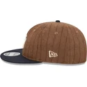 new-era-flat-brim-9fifty-retro-crown-wool-pinstripe-new-york-yankees-mlb-brown-and-navy-blue-adjustable-cap