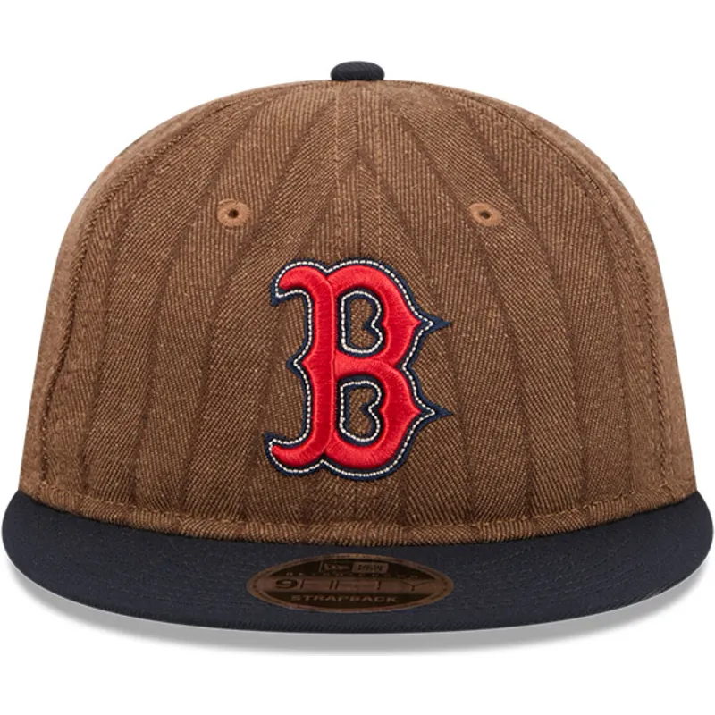 mutsid-lame-pruun-reguleeritav-9fifty-retro-crown-wool-pinstripe-boston-red-sox-mlb-new-era