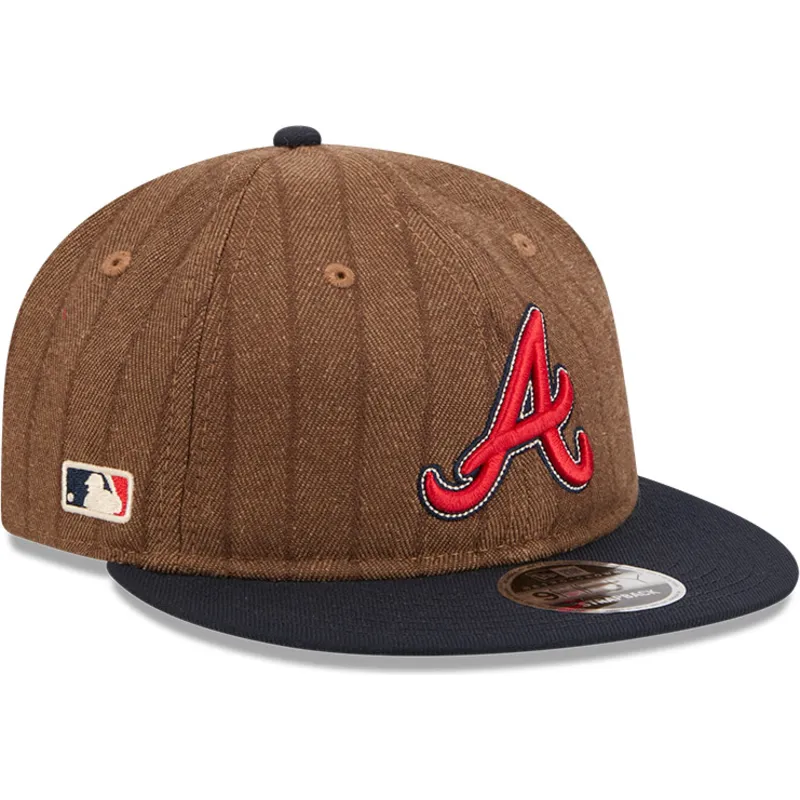 mutsid-lame-pruun-reguleeritav-rihm-9fifty-retro-crown-wool-pinstripe-atlanta-braves-mlb-new-era