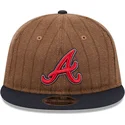 new-era-flat-brim-9fifty-retro-crown-wool-pinstripe-atlanta-braves-mlb-brown-and-navy-blue-adjustable-cap