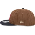 new-era-flat-brim-9fifty-retro-crown-wool-pinstripe-atlanta-braves-mlb-brown-and-navy-blue-adjustable-cap