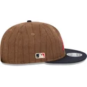 new-era-flat-brim-9fifty-retro-crown-wool-pinstripe-atlanta-braves-mlb-brown-and-navy-blue-adjustable-cap